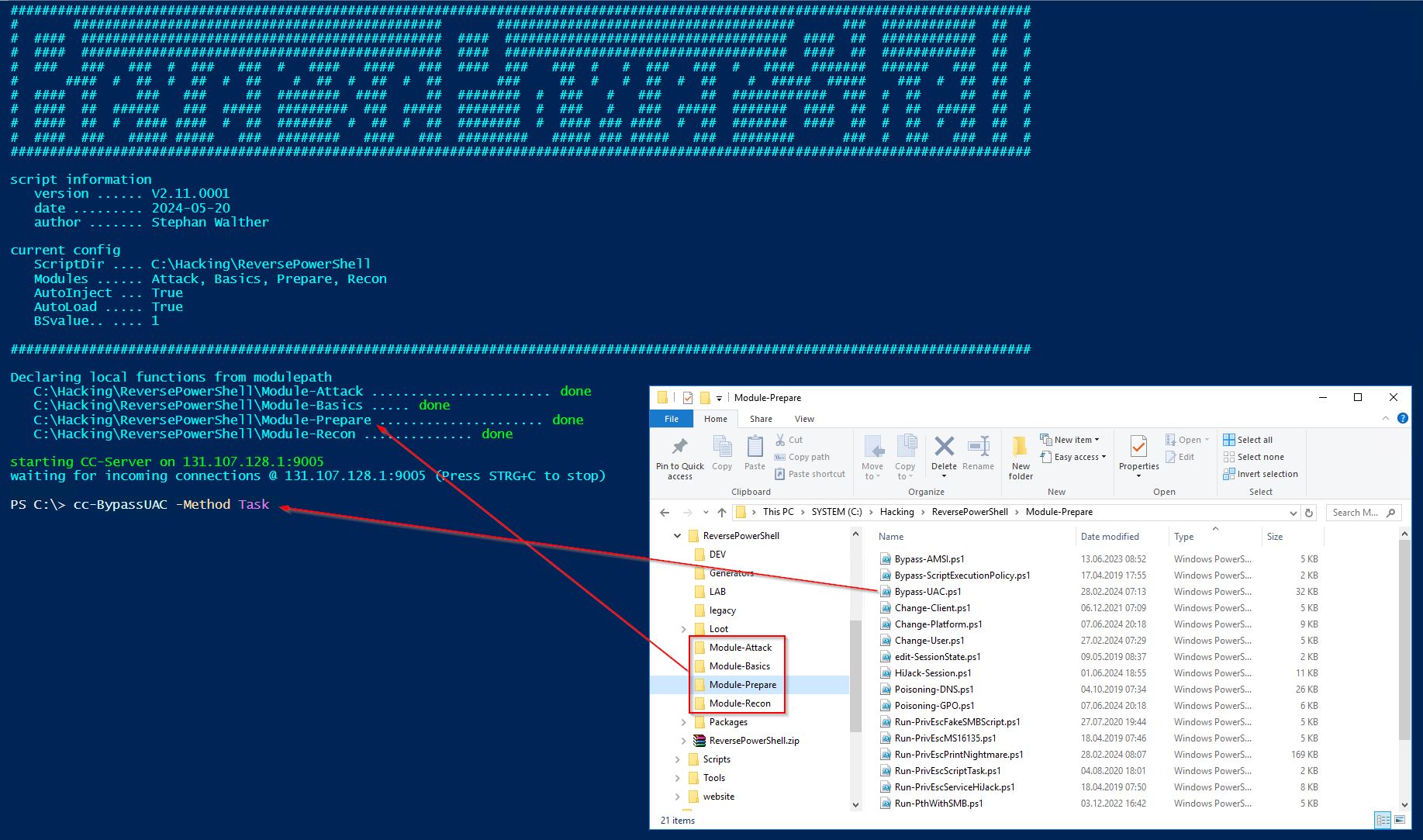 PowerShell ReverseShell Hacking Defense, Wie funktioniert meine PowerShell ReverseShell?