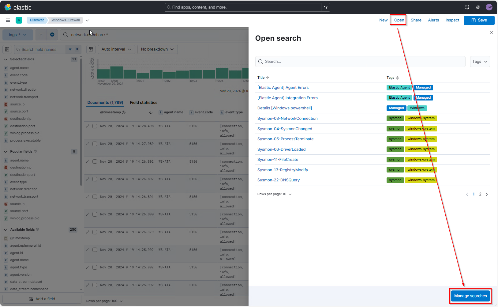 Elastic SIEM Searches