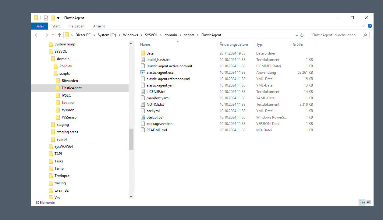 Automatische Installation des Elastic Agents im Windows