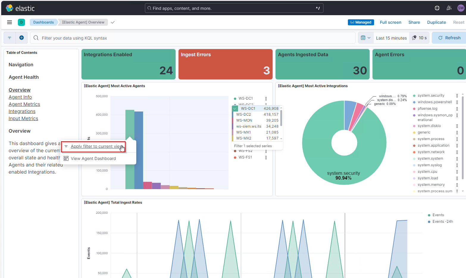 Elastic SIEM - Events gezielt mit processors herausfiltern