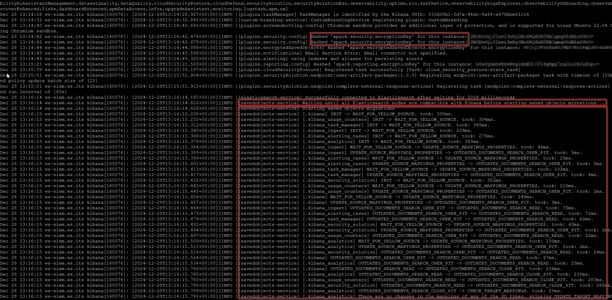 Elastic SIEM - Schutz der "saved objects" vom Kibana