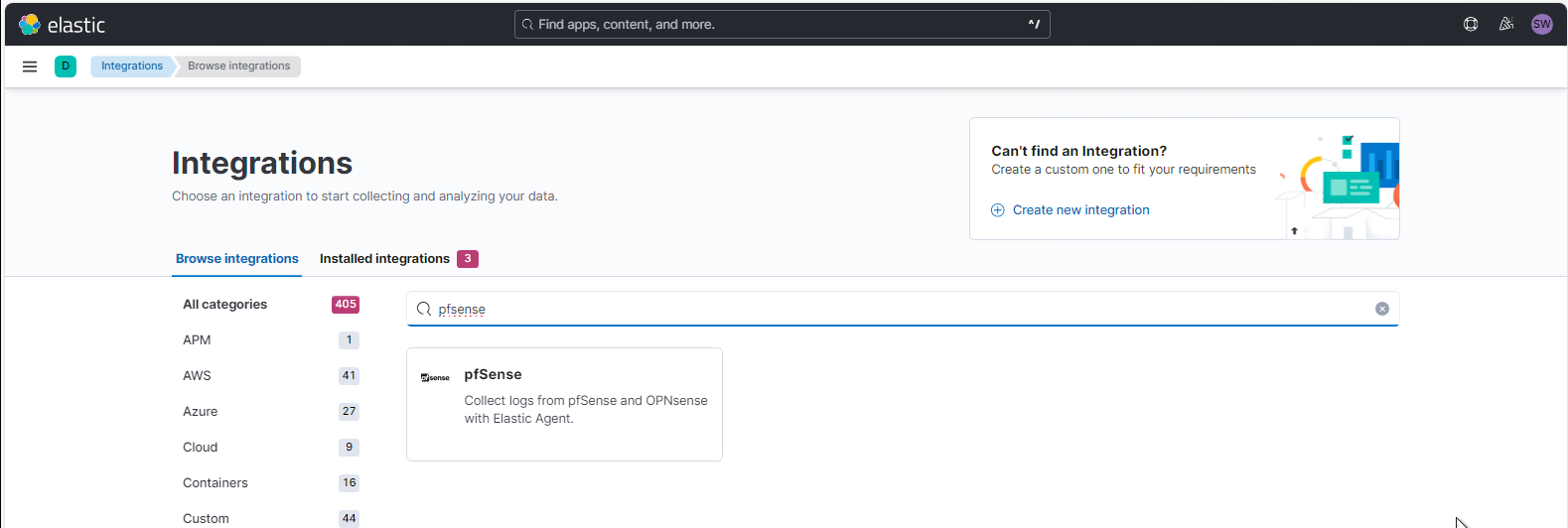 Elastic SIEM PFSense anbinden