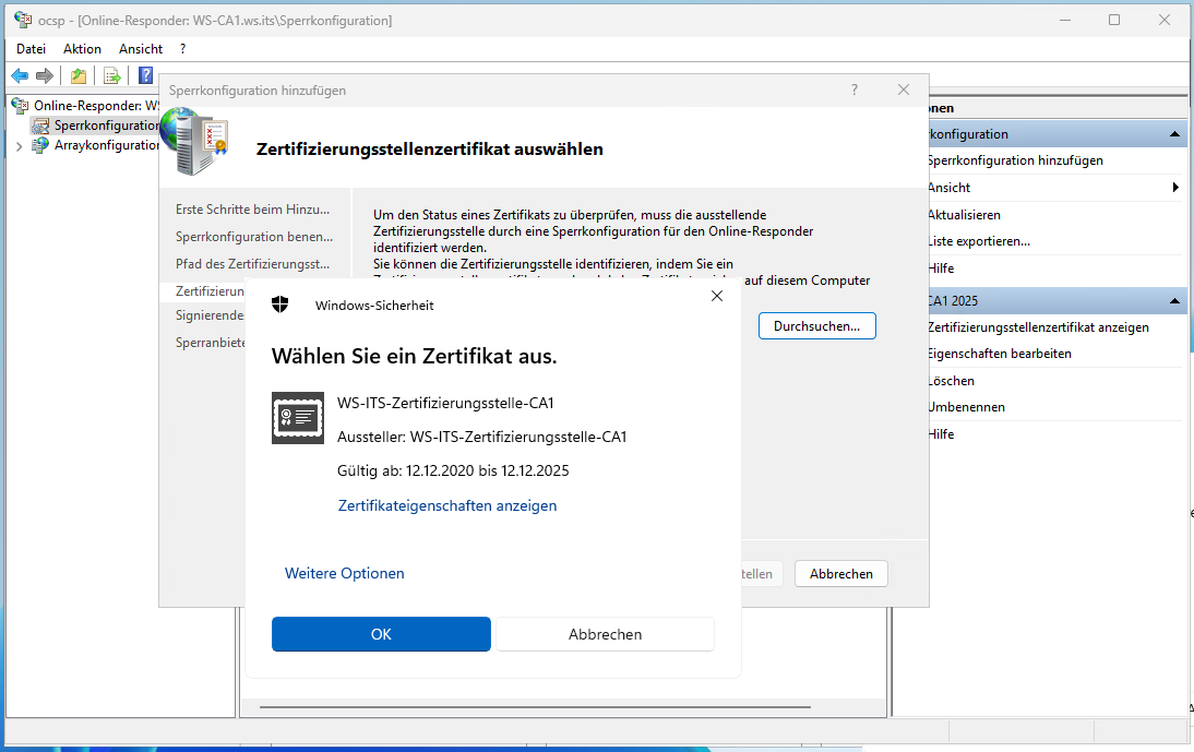 Migration PKI auf Windows Server 2025