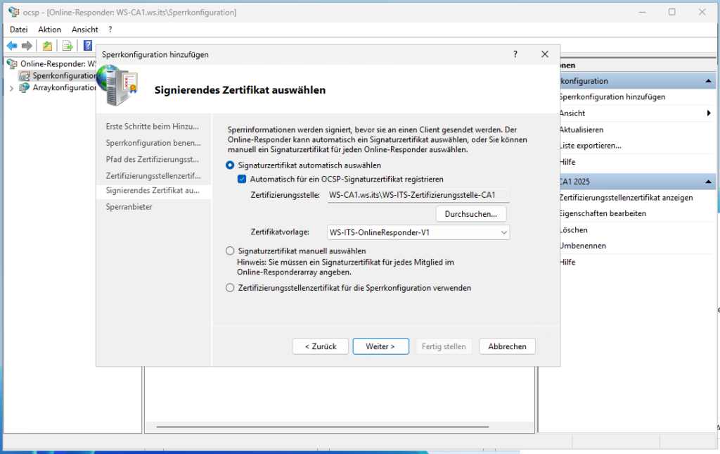 Migration PKI auf Windows Server 2025