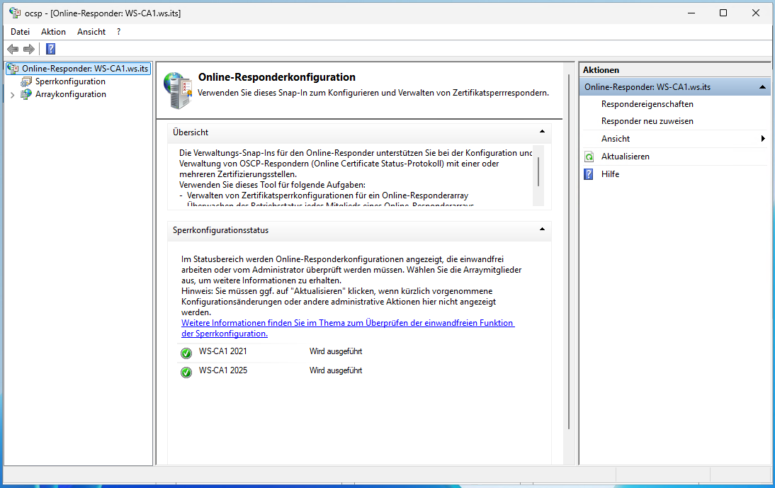 Migration PKI auf Windows Server 2025