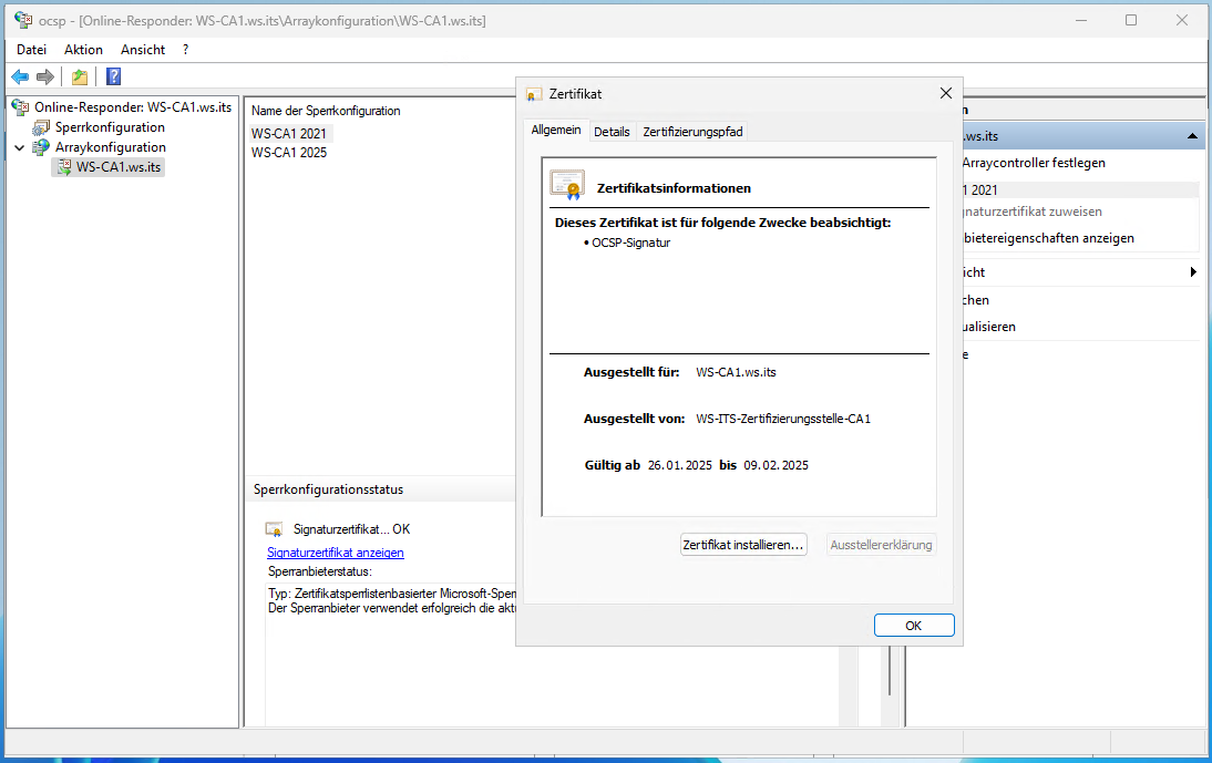 Migration PKI auf Windows Server 2025