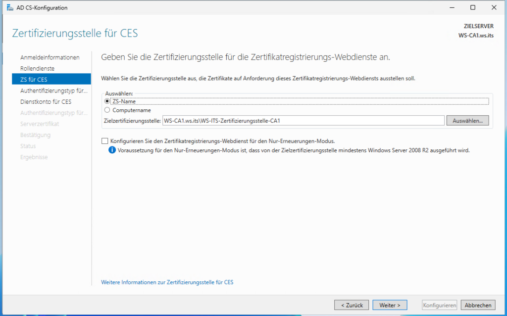 Migration PKI auf Windows Server 2025