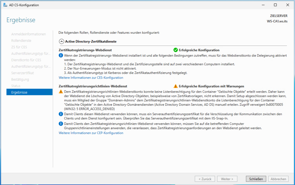 Migration PKI auf Windows Server 2025