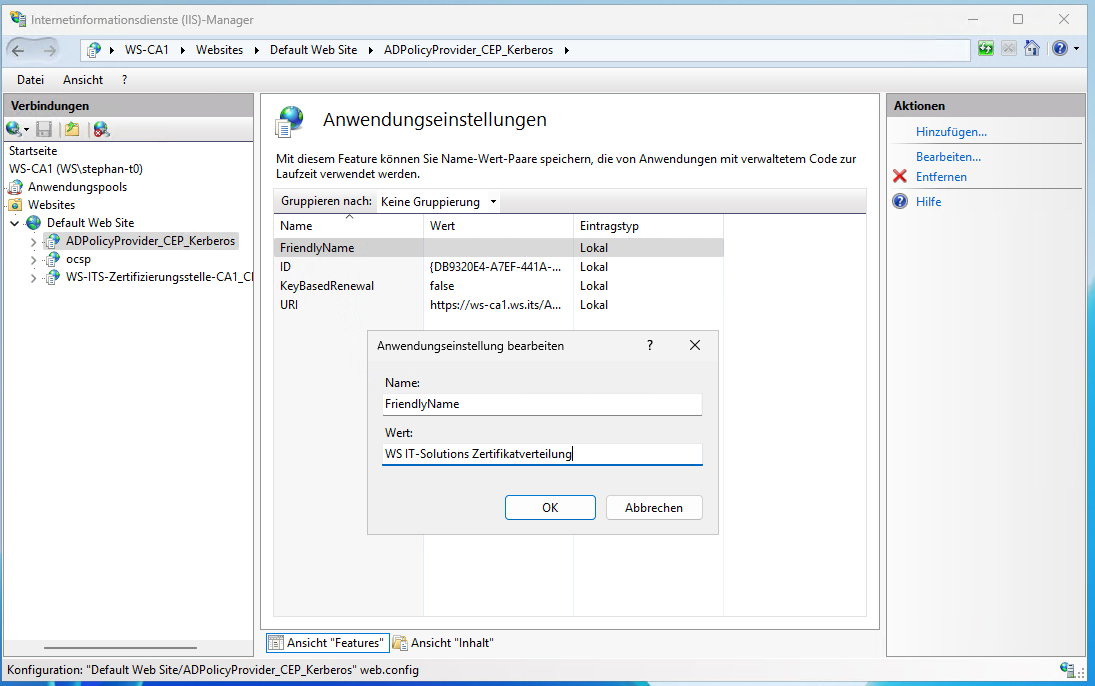 Migration PKI auf Windows Server 2025