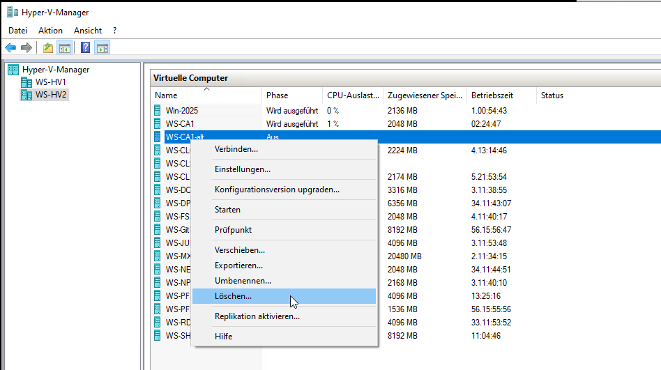 Migration PKI auf Windows Server 2025