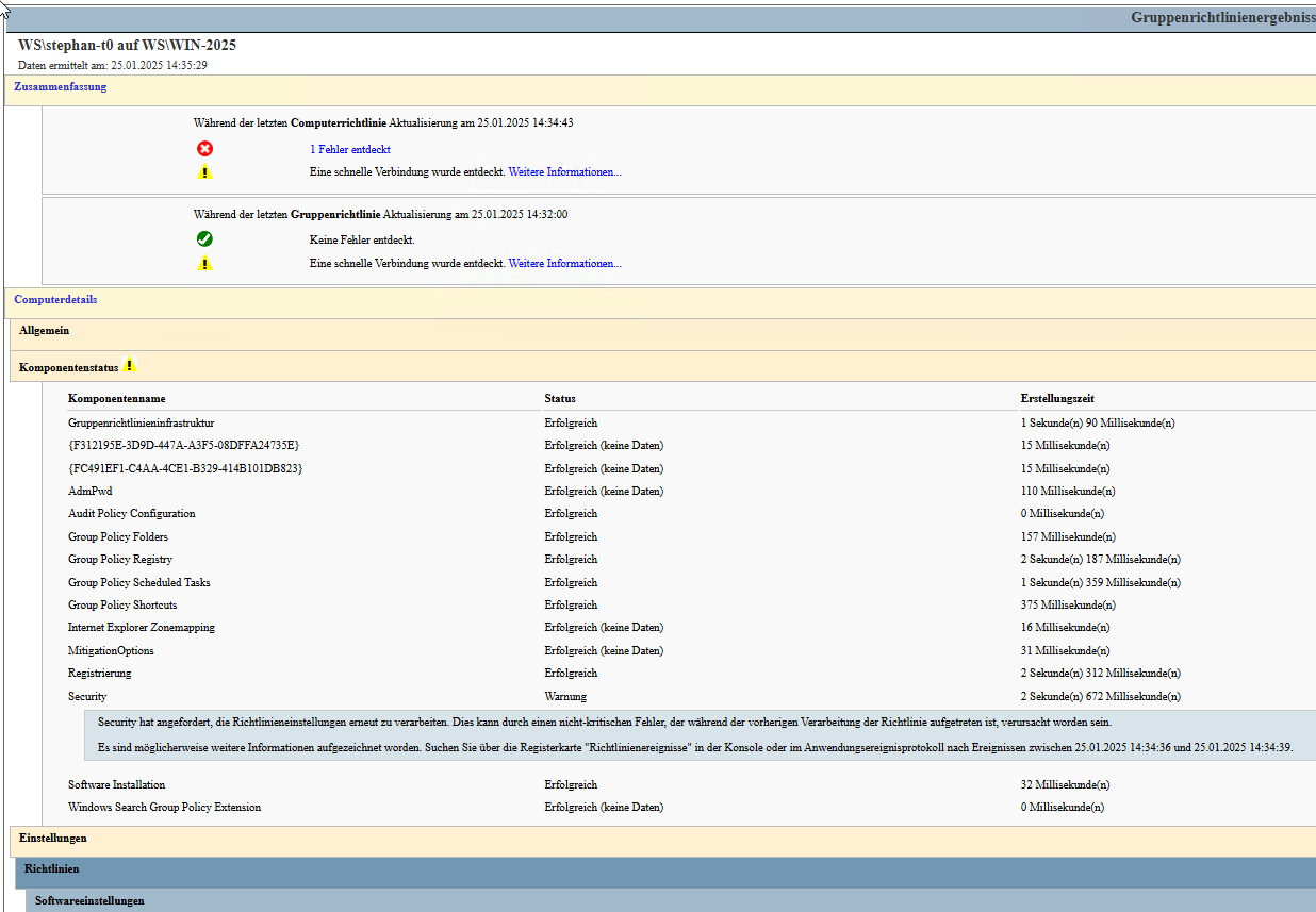 Migration auf Windows Server 2025