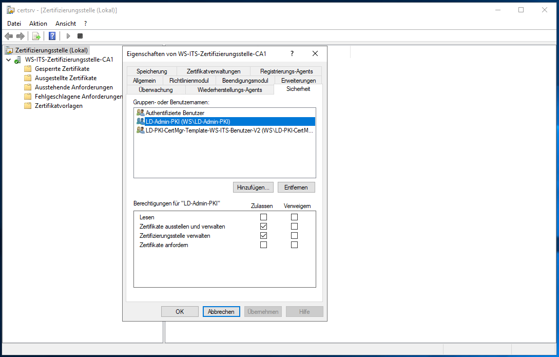 Migration PKI auf Windows Server 2025