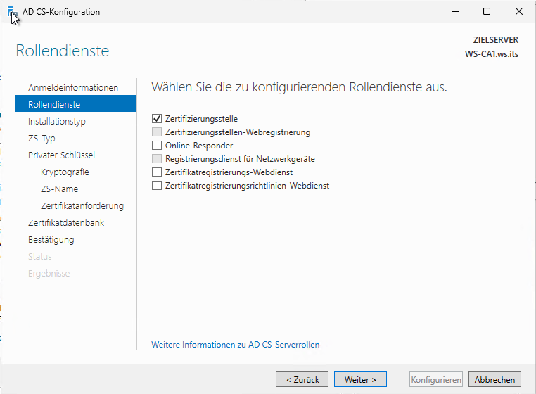 Migration PKI auf Windows Server 2025