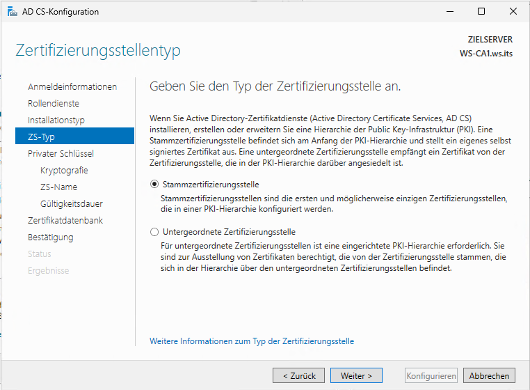 Migration PKI auf Windows Server 2025