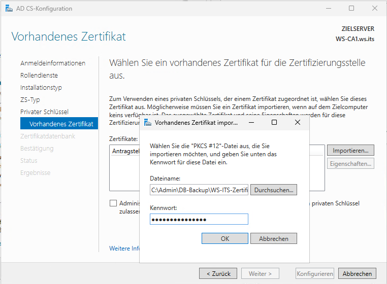 Migration PKI auf Windows Server 2025