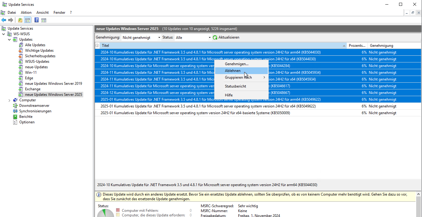 Migration auf Windows Server 2025