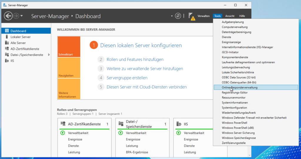 Migration PKI auf Windows Server 2025