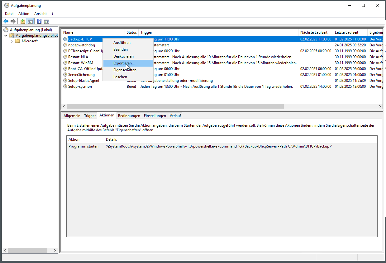 DHCP Migration auf Windows Server 2025