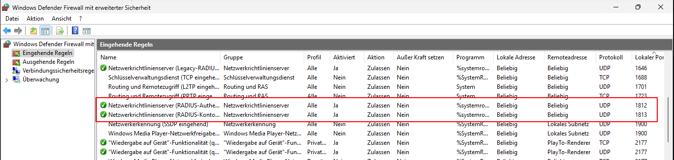 Migration NPS auf Windows Server 2025