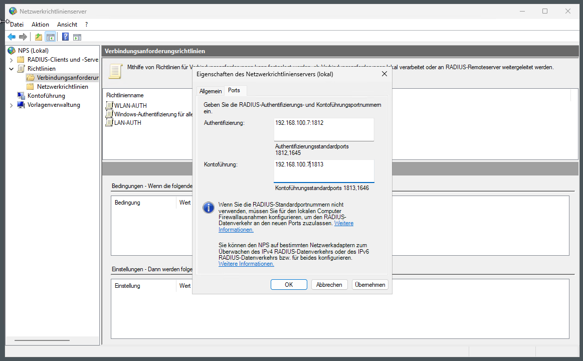 Migration NPS auf Windows Server 2025