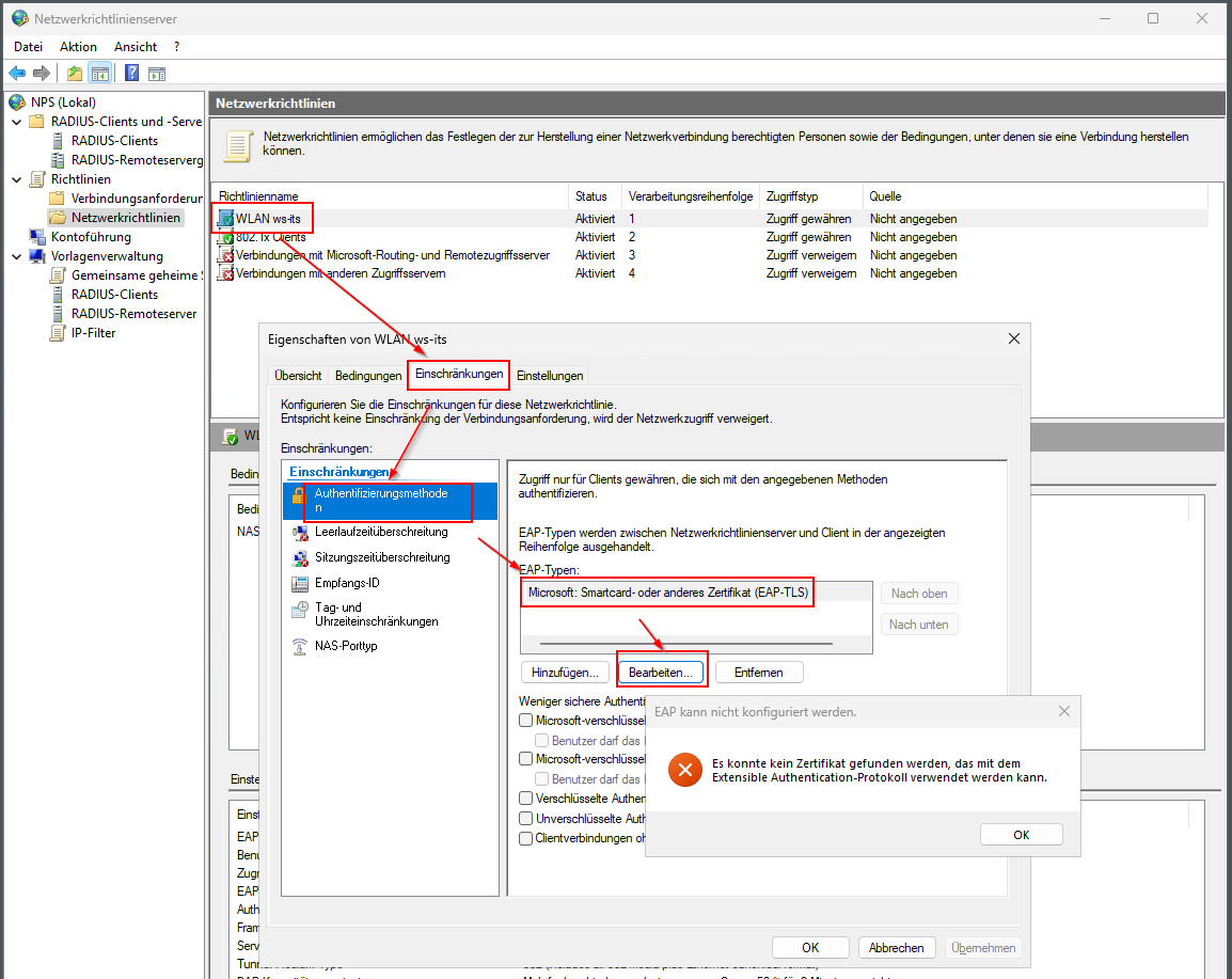 Migration NPS auf Windows Server 2025