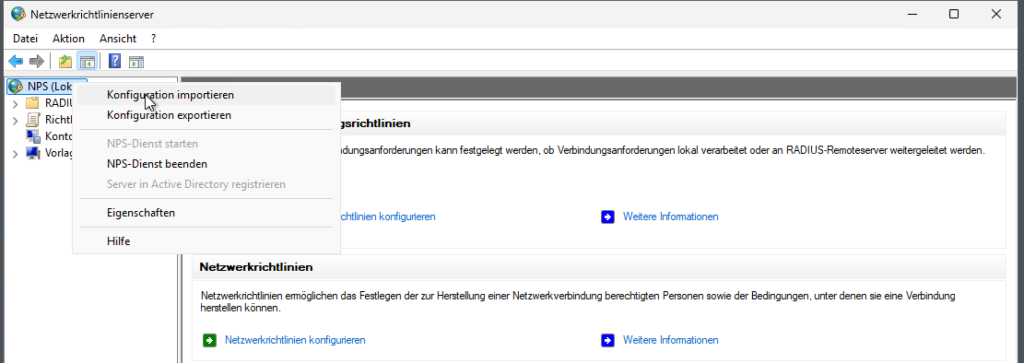 Migration NPS auf Windows Server 2025