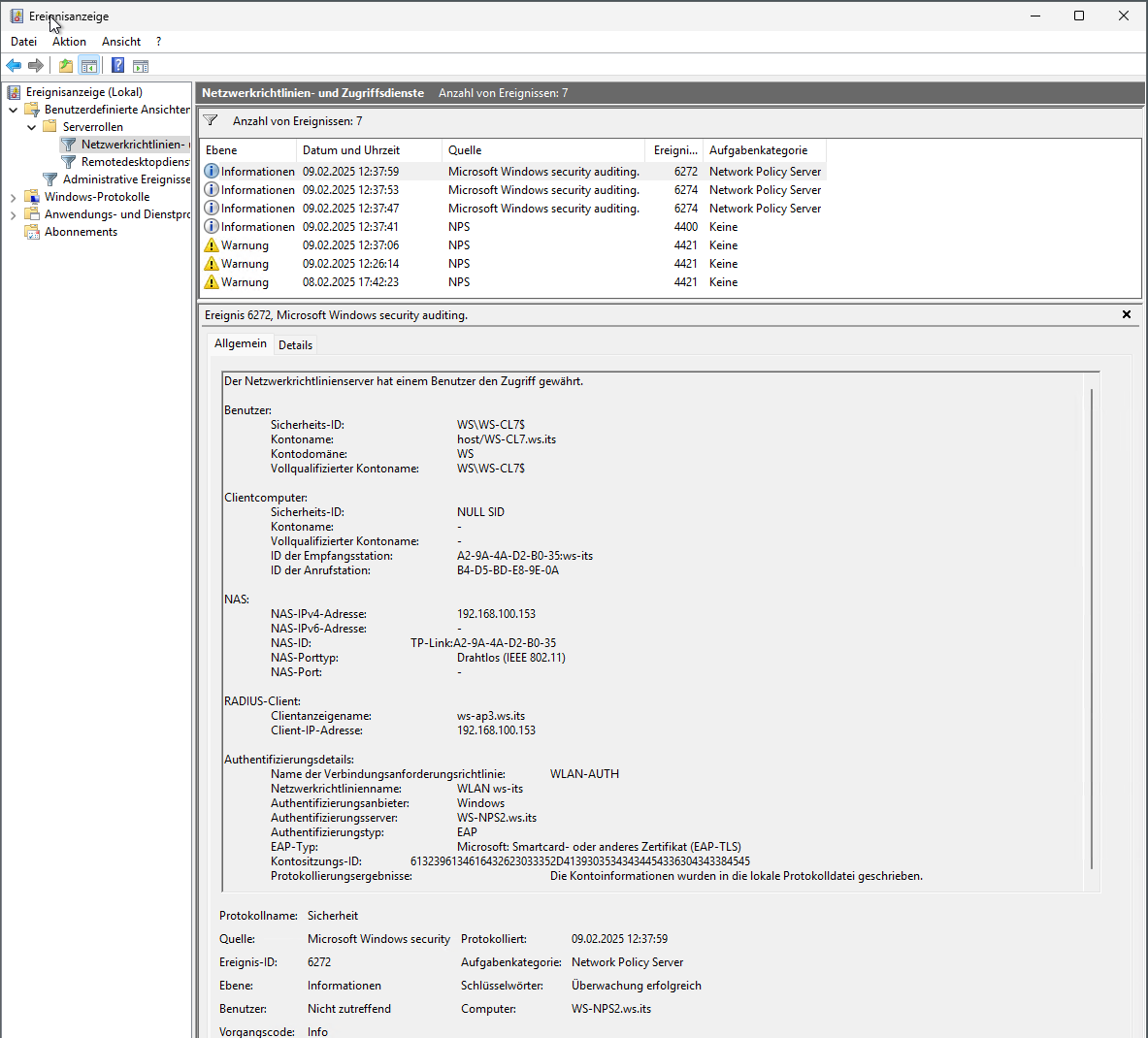 Migration NPS auf Windows Server 2025