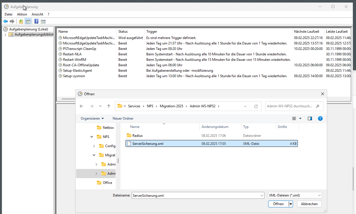 Migration NPS auf Windows Server 2025