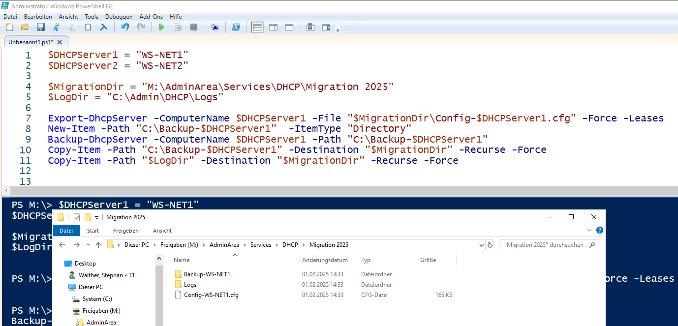 DHCP Migration auf Windows Server 2025