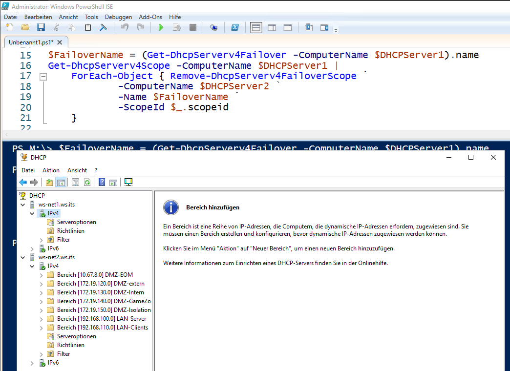 DHCP Migration auf Windows Server 2025