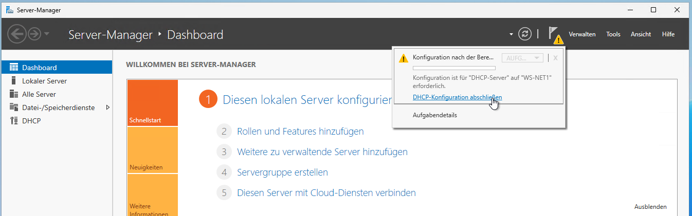 DHCP Migration auf Windows Server 2025