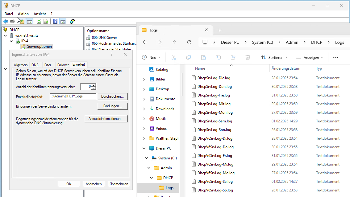 DHCP Migration auf Windows Server 2025