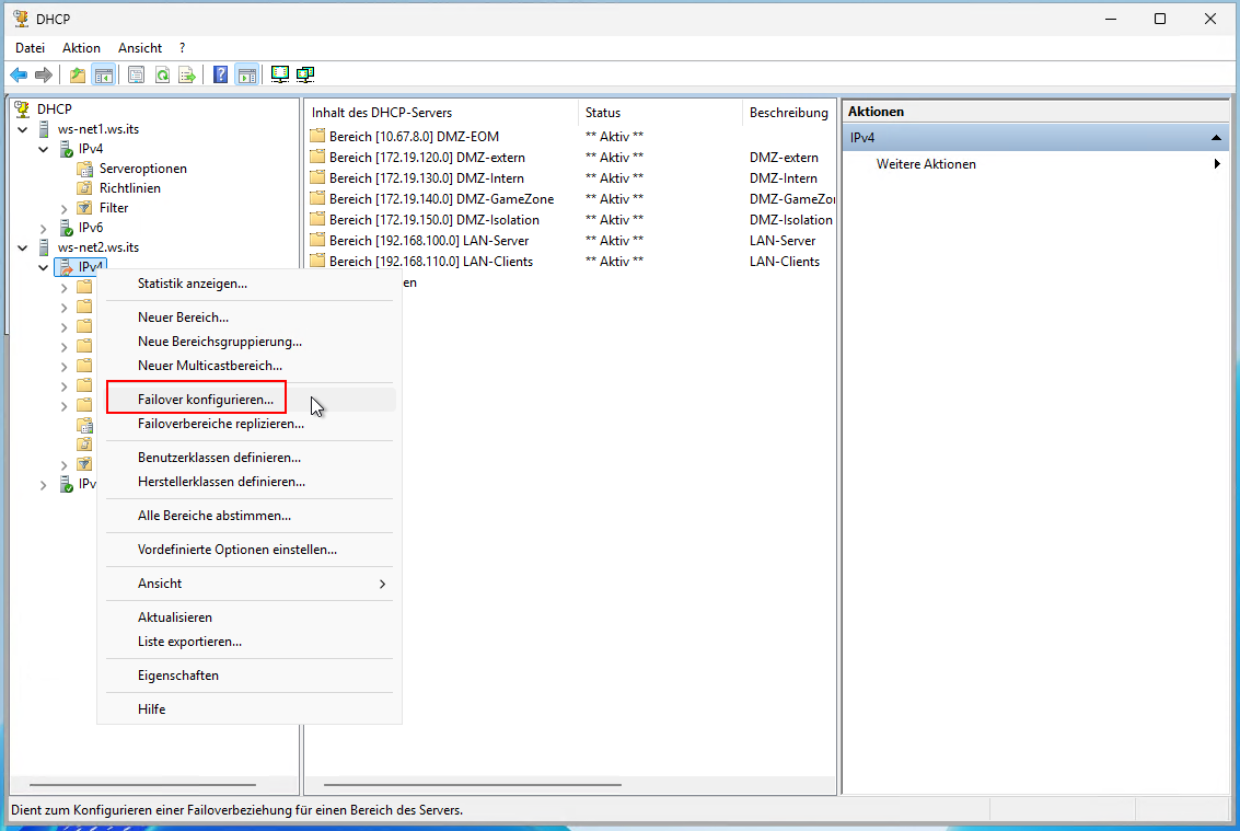 DHCP Migration auf Windows Server 2025
