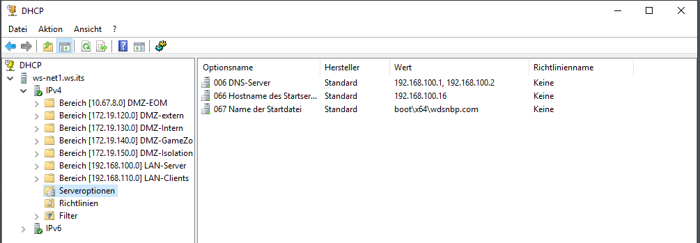 DHCP Migration auf Windows Server 2025