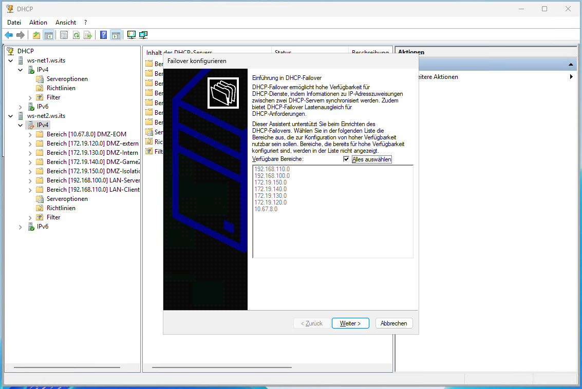 DHCP Migration auf Windows Server 2025