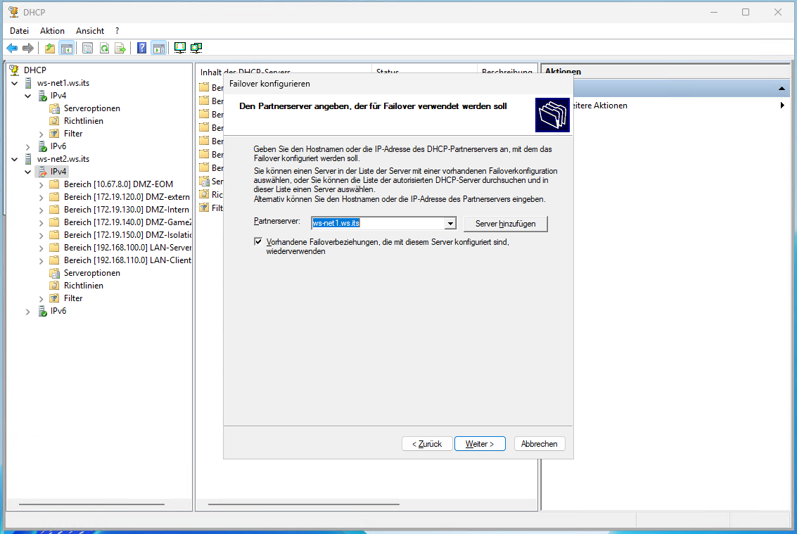 DHCP Migration auf Windows Server 2025