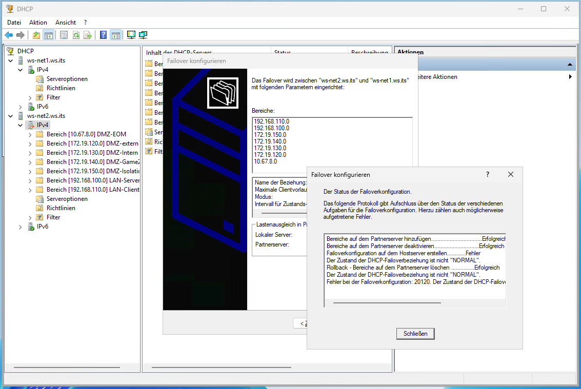 DHCP Migration auf Windows Server 2025