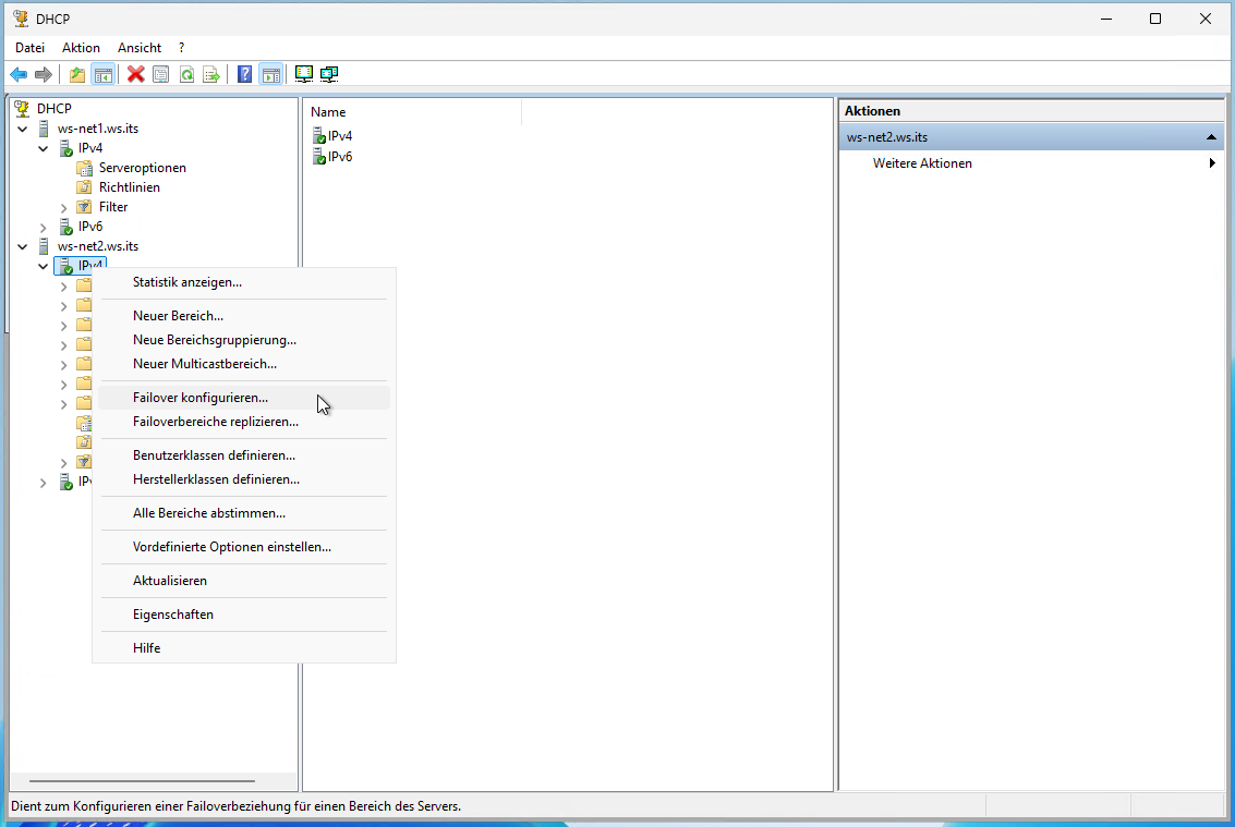 DHCP Migration auf Windows Server 2025