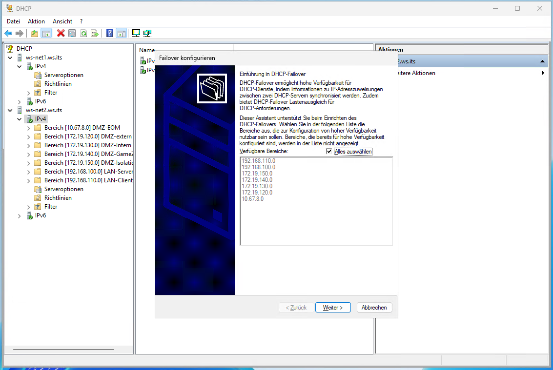 DHCP Migration auf Windows Server 2025