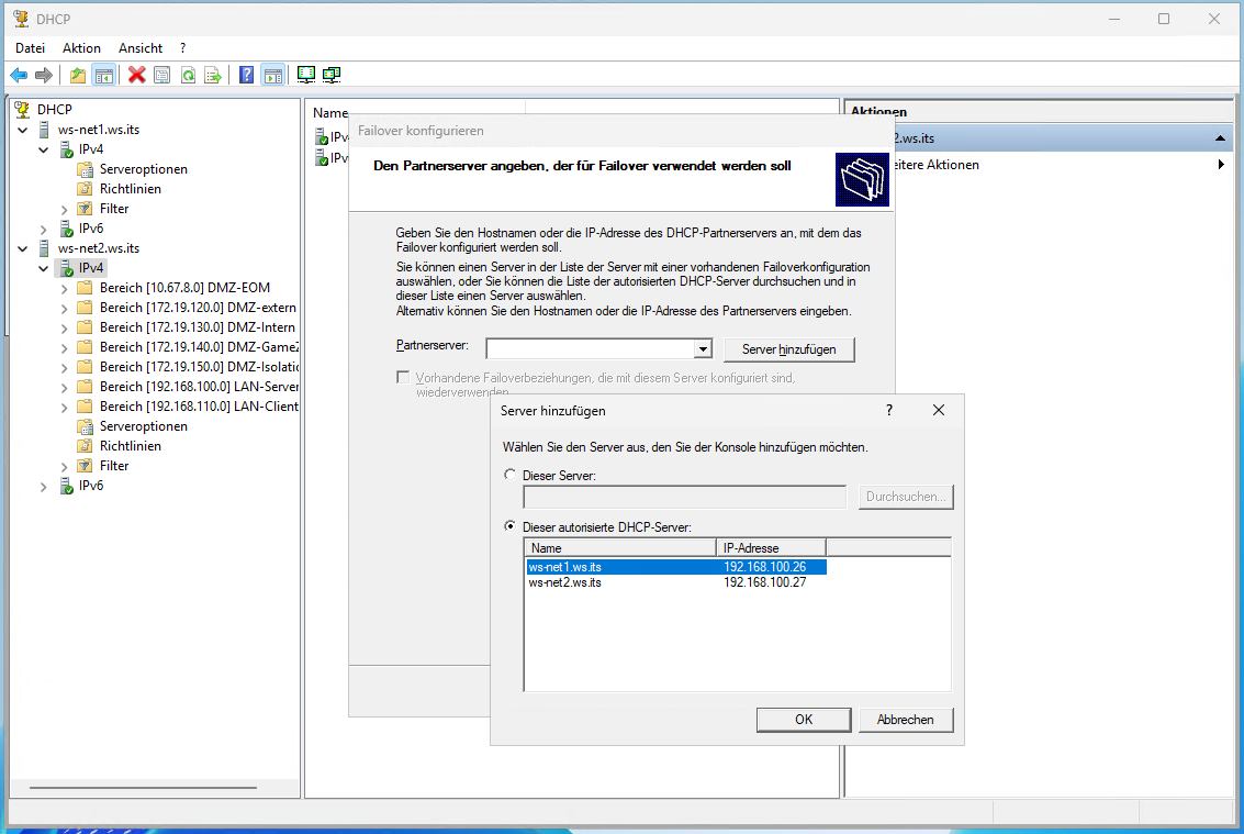 DHCP Migration auf Windows Server 2025