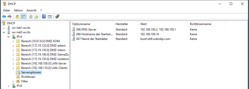 DHCP Migration auf Windows Server 2025