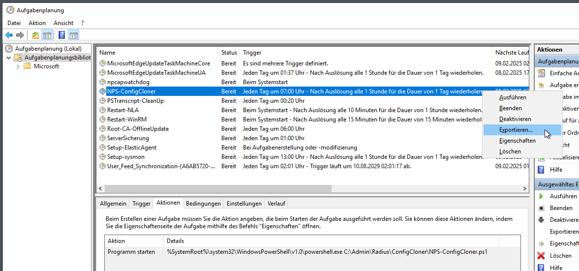 Migration NPS auf Windows Server 2025