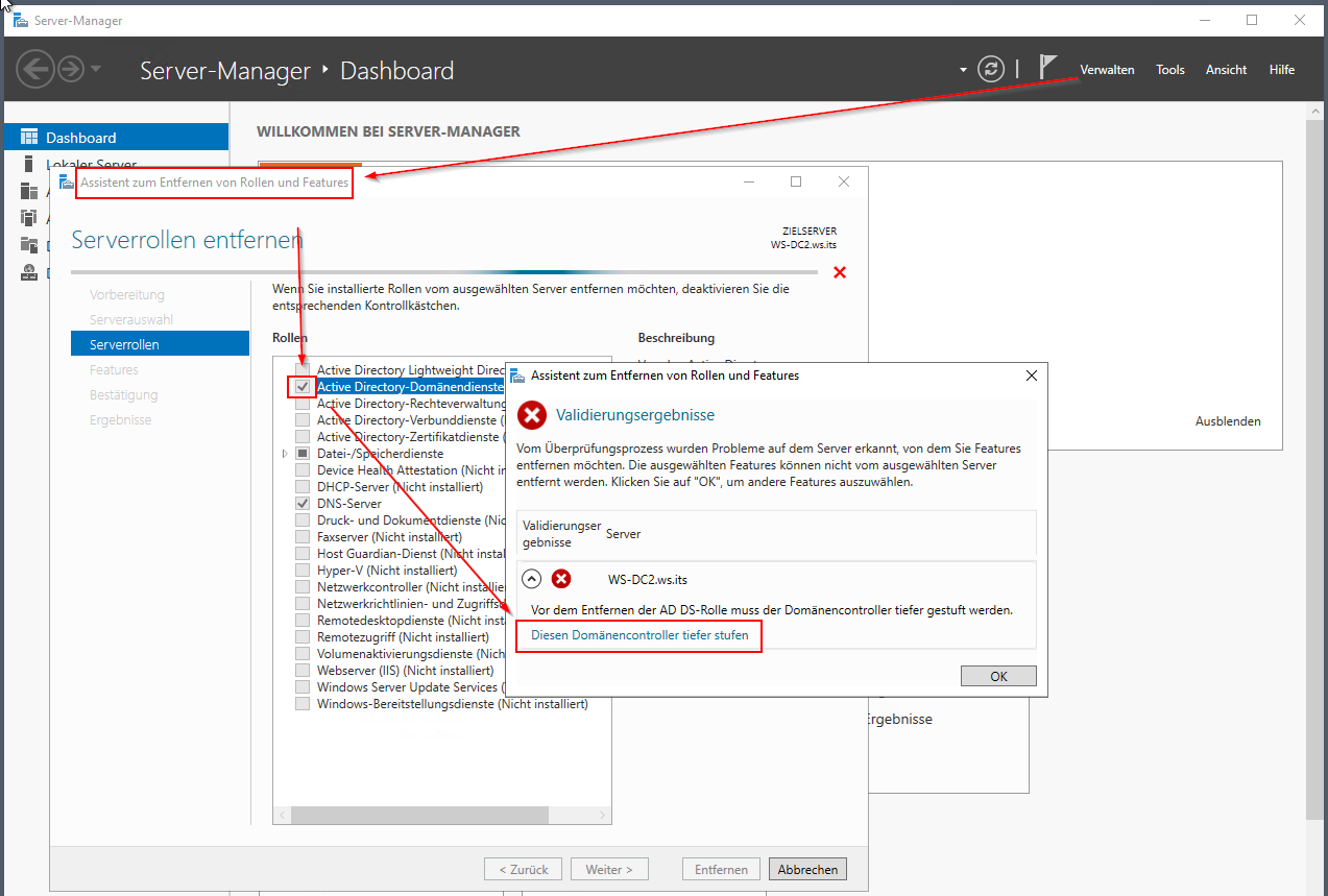 Migration eines DCs auf Windows Server 2025