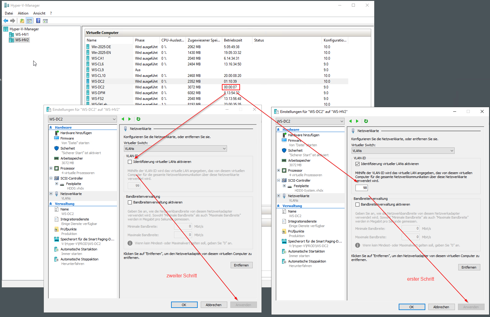 Migration eines DCs auf Windows Server 2025