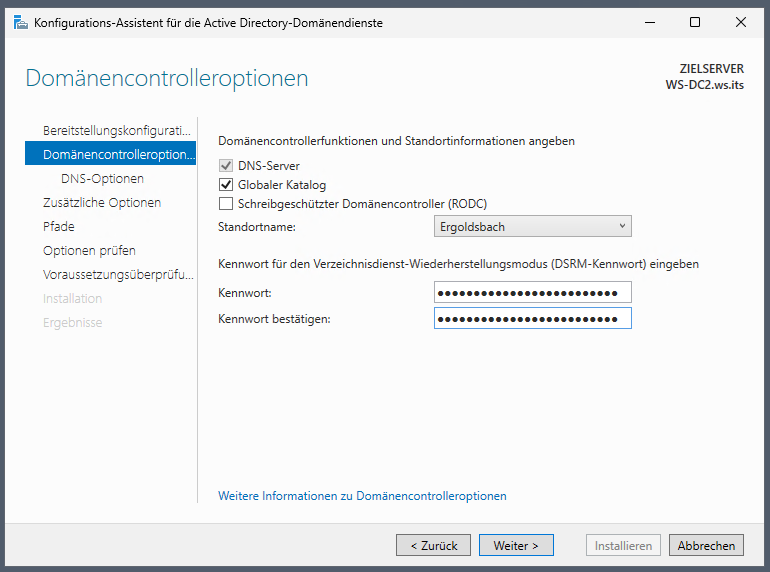 Migration eines DCs auf Windows Server 2025