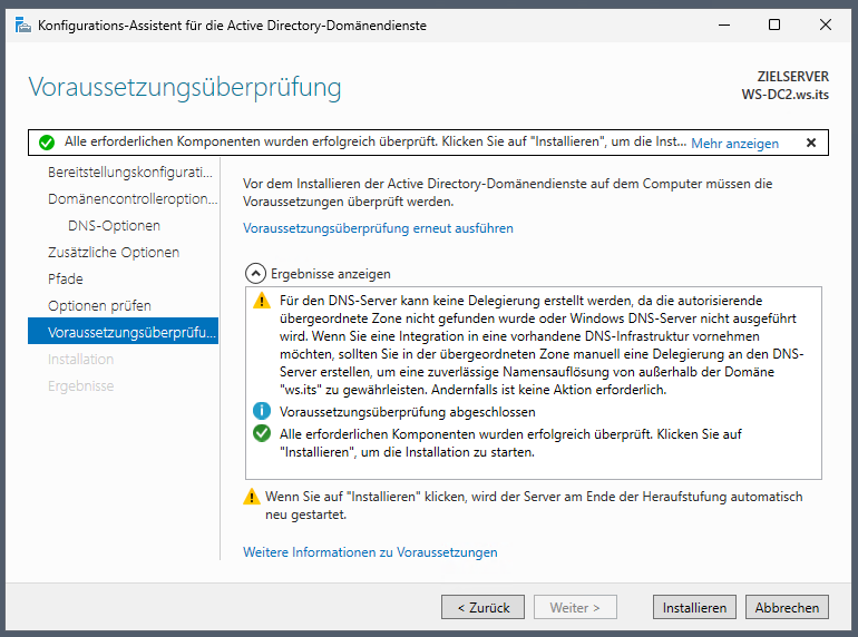 Migration eines DCs auf Windows Server 2025