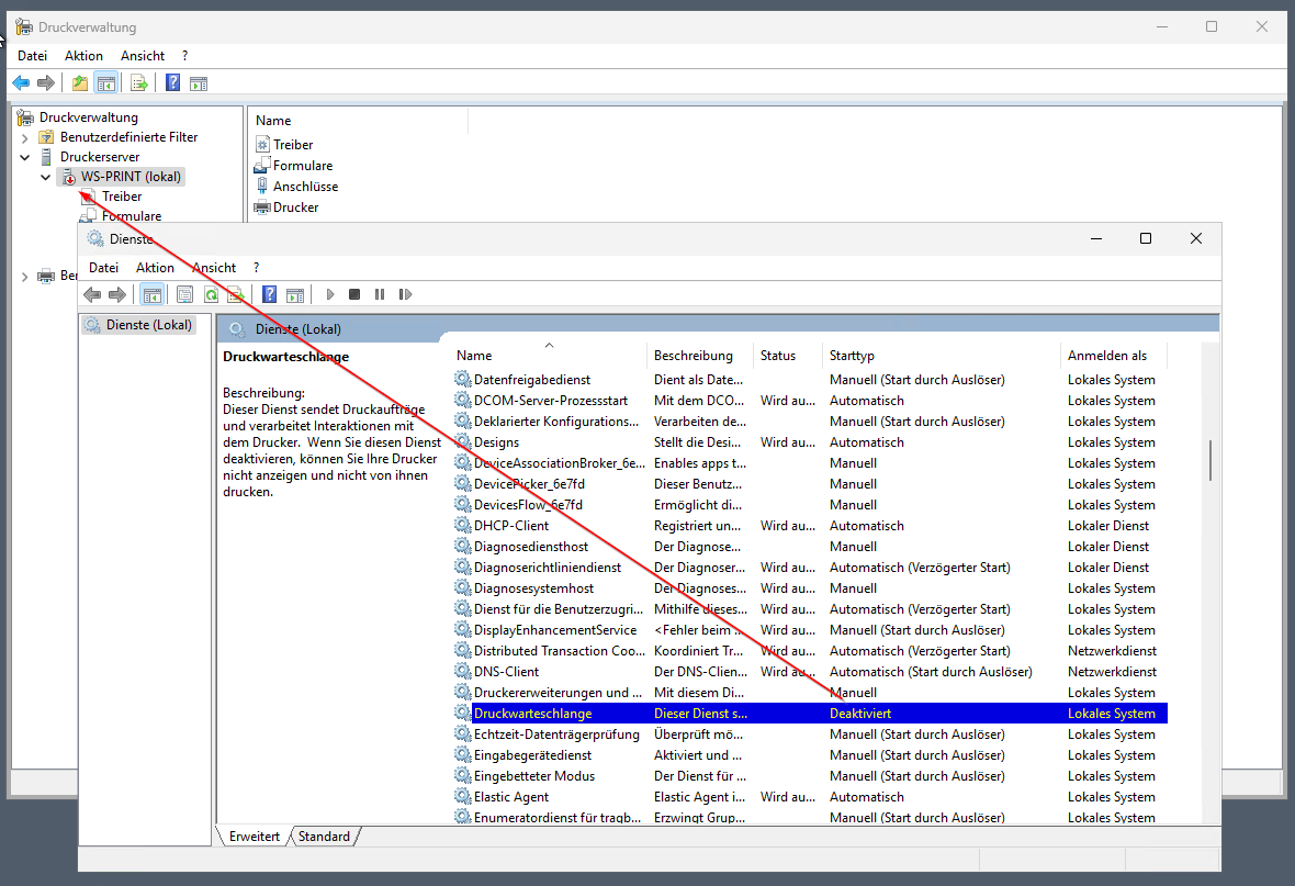 Migration eines Druck- und Scan-Servers zu Windows Server 2025