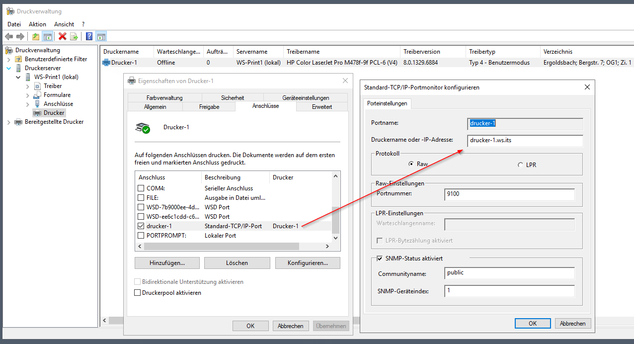 Migration eines Druck- und Scan-Servers zu Windows Server 2025